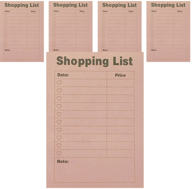 마켓감성 계획 리스트 노트, 목록, 5개, 1개입