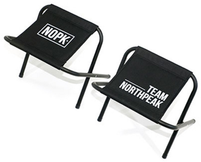 노스피크 홀리데이 비비큐체어, 블랙, 2개