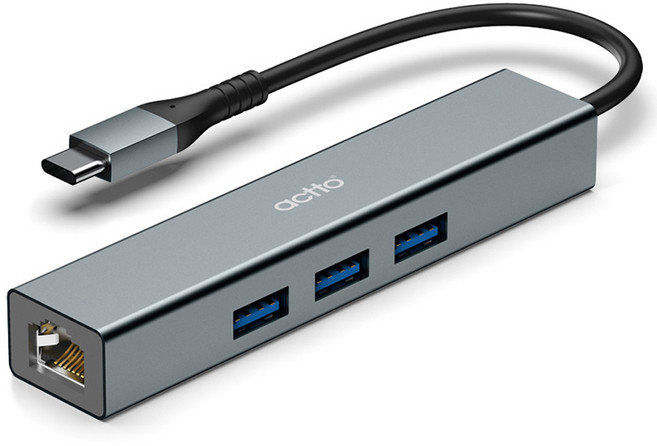 엑토 C타입 유선 랜카드 USB 3포트 멀티 허브 HUBL-05, 1개