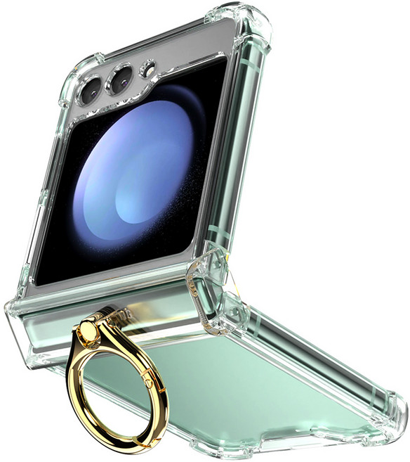 구스페리 클리어 커버 with 링 힌지보호 풀커버 케이스