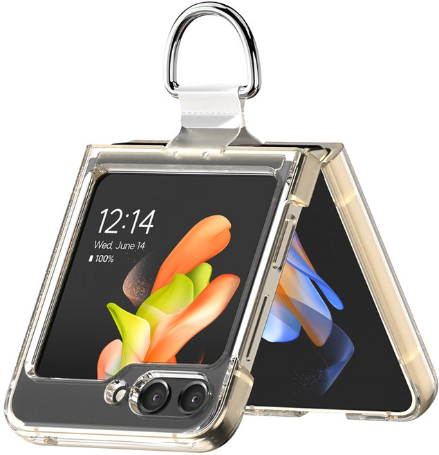 구스페리 클리어 커버 with 링 휴대폰 케이스