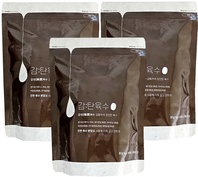 감 탄육수 코인 20p, 80g, 3개