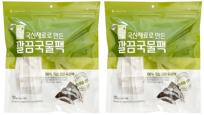 해심 깔끔 국물팩 10p, 150g, 2개