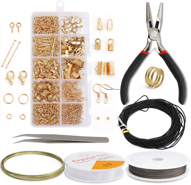 코히모 비즈캡 악세사리 부자재 풀 세트 3W180, 로즈골드 세트, 1세트