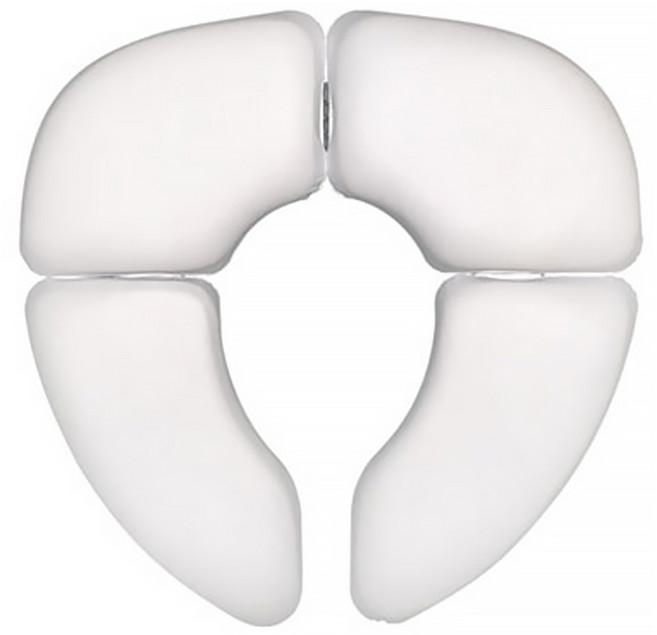 라비베베 휴대용 접이식 유아 변기 쿠션시트, 화이트