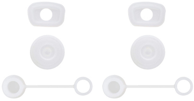 금깨비 텀블러 흘림방지 빨대마개 + 흘림스토퍼 + 누출스토퍼 세트, 투명, 2세트