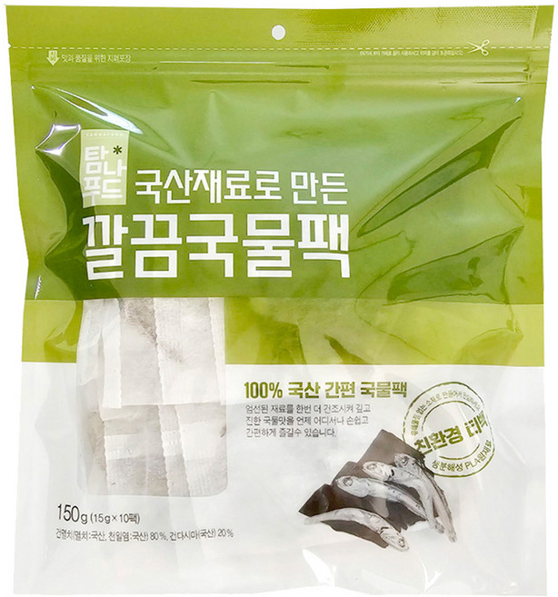 해심 깔끔 국물팩 10p, 150g, 1개