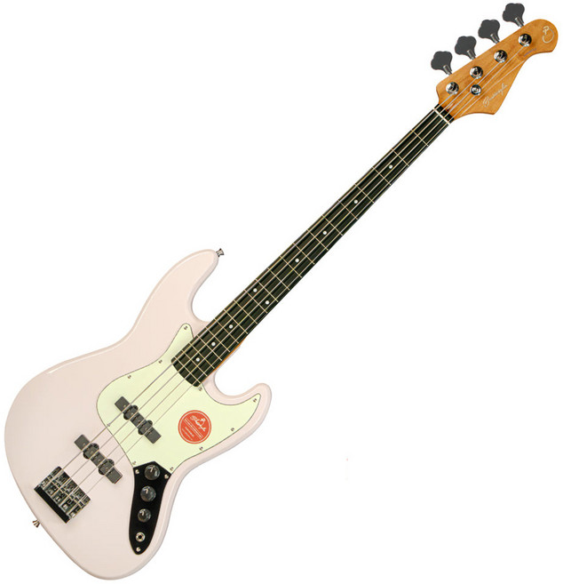 벤티볼리오 파라볼릭 입문용 베이스기타, J1W-LITE, 허니핑크, 1개