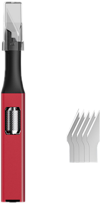 코히모 다용도 정밀 아트 조각 서각칼 접목도 도장칼 레드 + 리필 칼날 5p 세트 3W341