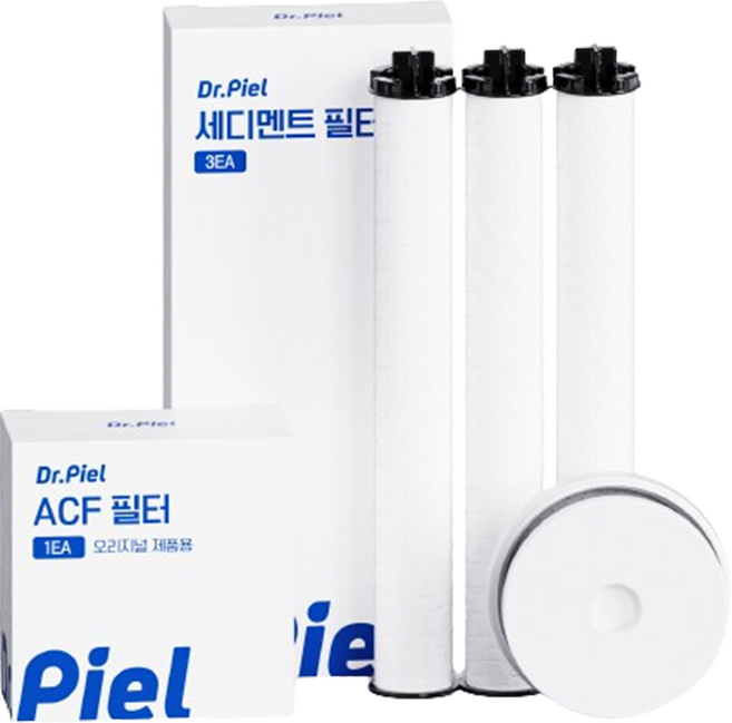 닥터피엘 샤워기 리필필터 세트 1차 3p + 2차, 1개, 무향