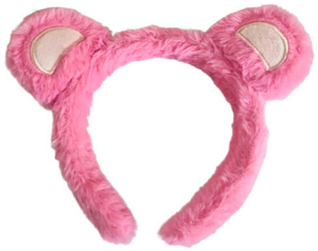 미미파티 동물 파티 생일 인싸 놀이공원 체육대회 운동회 머리띠, 도톰곰돌이라이트핑크, 1개