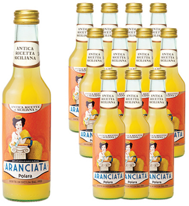 폴라라 시칠리아나 아란시아타 나벨리나 오렌지 과즙 탄산음료, 12개, 275ml
