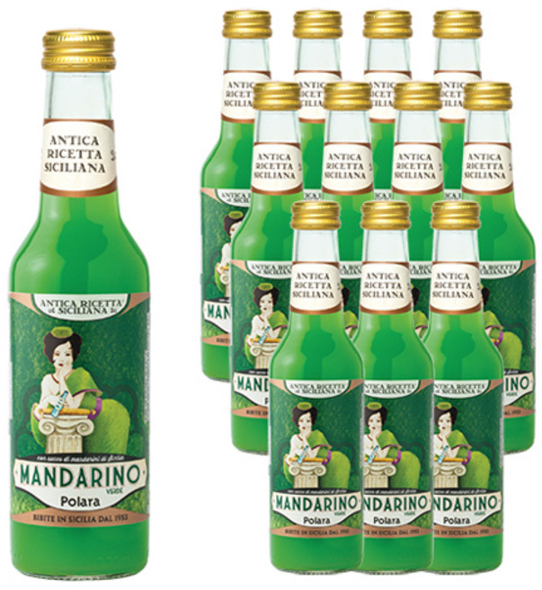 안티카리세타시칠리아나 그린 만다리노 베르데 과즙 탄산음료, 12개, 275ml