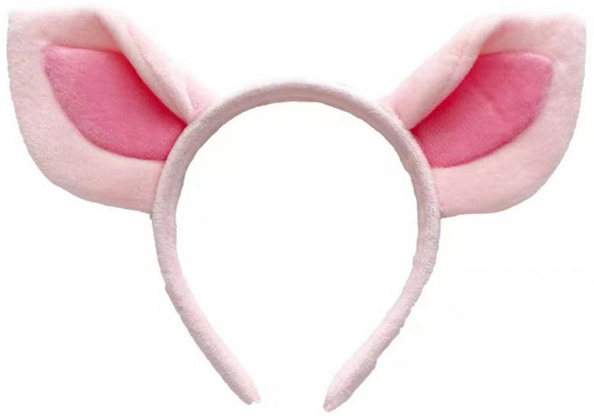 미미파티 동물 파티 생일 인싸 놀이공원 체육대회 운동회 머리띠, 피그, 1개