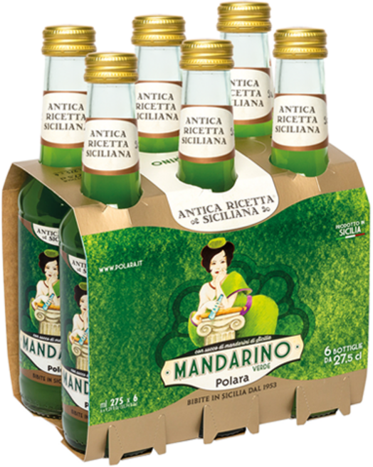 AnticaRicettaSiciliana Polara Verde 柑橘果汁氣泡飲, 6個, 275ml