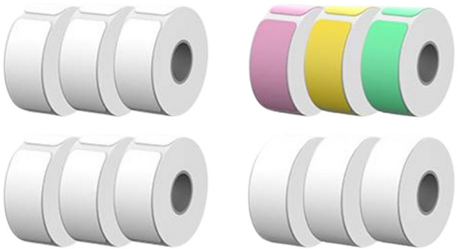 코닥 라벨 프린터 ERA 전용 카트리지 라벨지 12롤 세트 CRG M051, 1세트