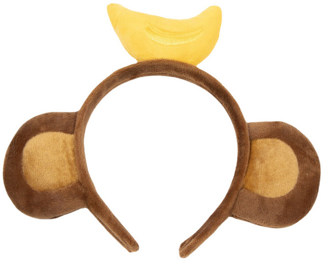 미미파티 동물 파티 생일 인싸 놀이공원 체육대회 운동회 머리띠, 원숭이 다크, 1개