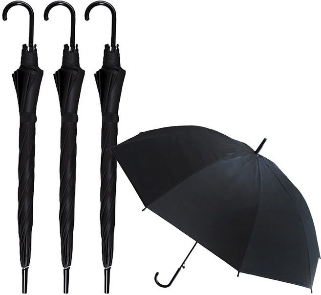 공유 레인보우 비닐 일회용 우산 4p