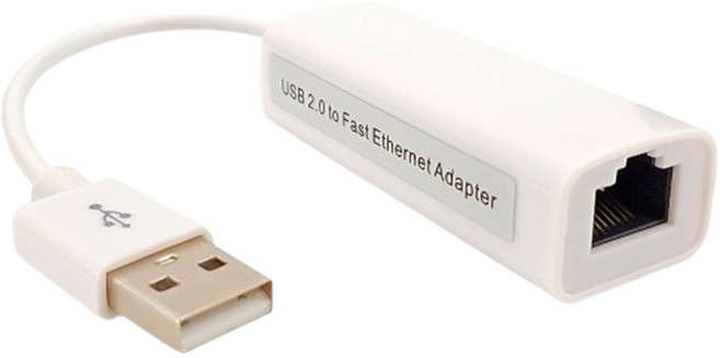 노뉴 USB 2.0 랜젠더 랜카드, 화이트, 1개