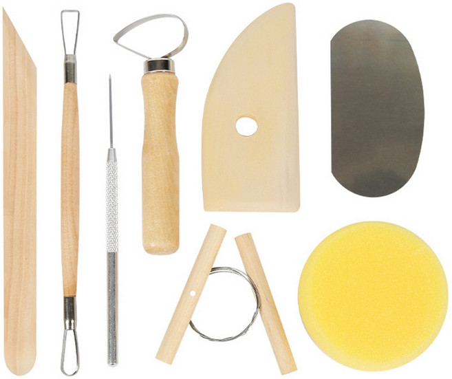 코히모 도예 클레이 모델링 점토 공구 8종 세트 3W281, 1세트