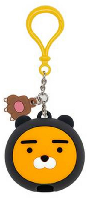 카카오프렌즈 땡글이 도킹형 애플워치 보조배터리 1200mAh, 블랙후드 라이언