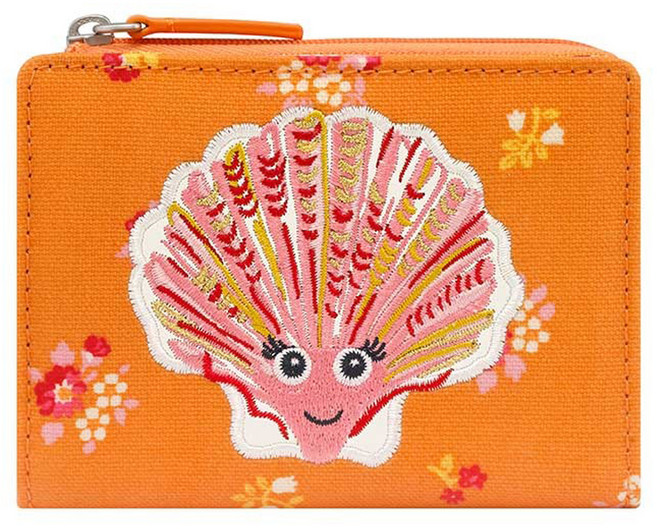 Cath Kidston 女用纖薄海濱貝殼口袋錢包