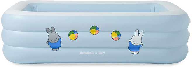 BeneBene 미피 유아용 에어쿠션 풀장 190, 블루, 1개