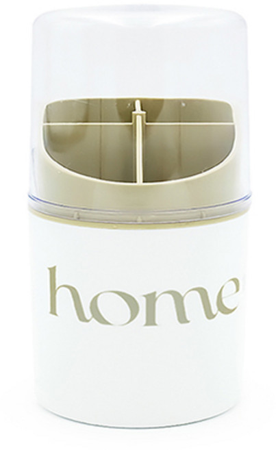 홈 스탠드 물빠짐 뚜껑 수저통 2호, 화이트, 1개