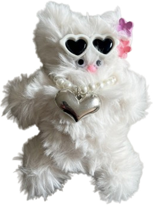 영니크 모루 인형 만들기 DIY 키트, 화이트, 1개