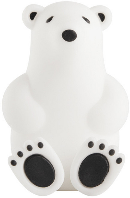 인뮤즈 북극곰 실리콘 칫솔걸이, 화이트, 1개