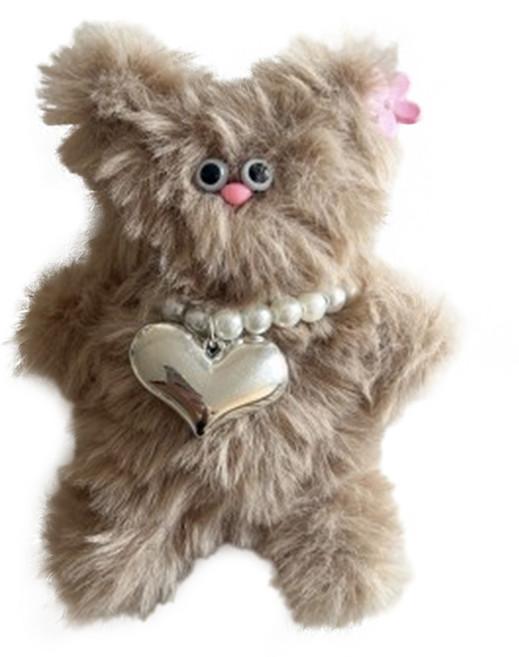 영니크 모루 인형 만들기 DIY 키트, 브라운, 1개