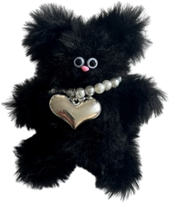 영니크 모루 인형 만들기 DIY 키트, 블랙, 1개