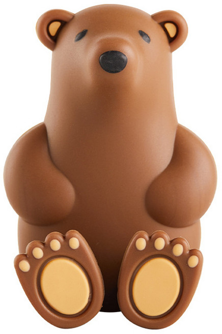 인뮤즈 북극곰 실리콘 칫솔걸이, 커피브라운, 1개