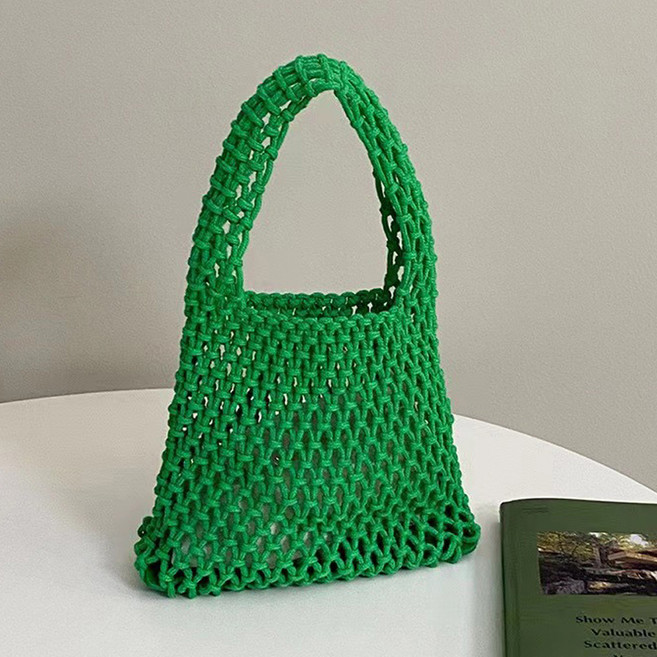 엘쏘 손뜨개 미니 니트백