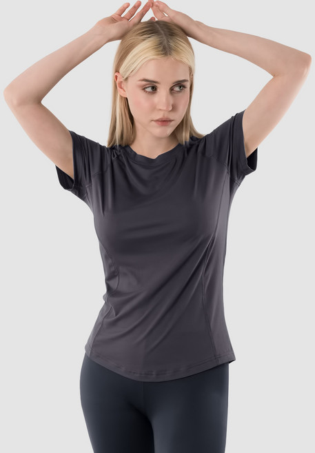 아르메데스 여성용 피치터치 숏슬리브 슬림라인 등산 라이딩 트래킹 베이스레이어 언더레이어 상의 AR-242