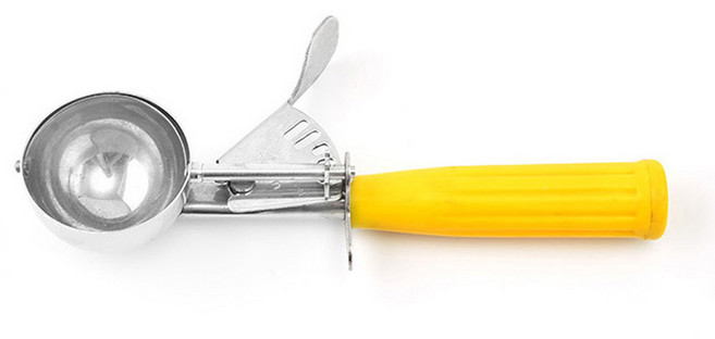 UH홈데코 아이스크림 스쿱 20호, 노란색, 1개