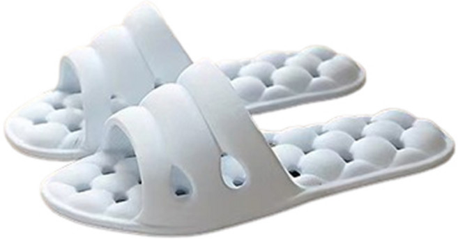 에버하우스 여행용 접이식 호텔 기내용 슬리퍼, 라이트블루, 1개