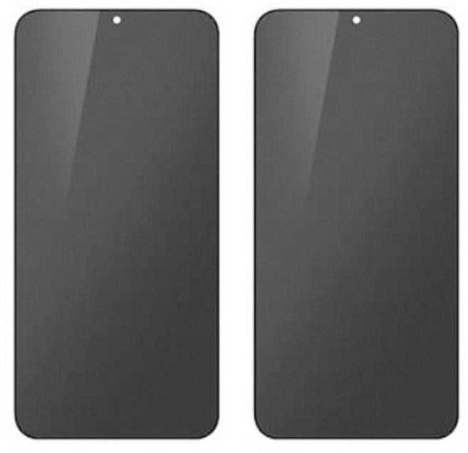 구스페리 자가복원 사생활보호 TPU 액정보호필름 2p, 1세트