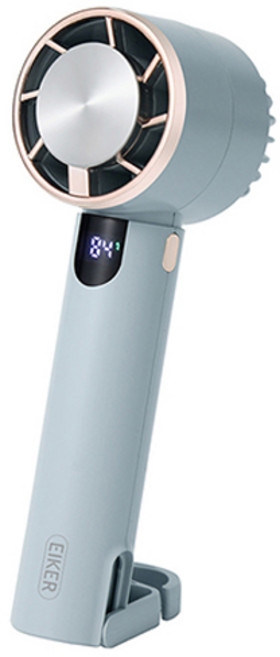 EIKER 신형 디지털 급속 냉각 쿨패드 미니 에어컨 무선 스탠드 선풍기, 스카이블루