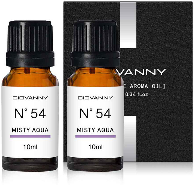 GIOVANNY 차량용 디퓨저 10ml 리필, 미스티아쿠아, 2개