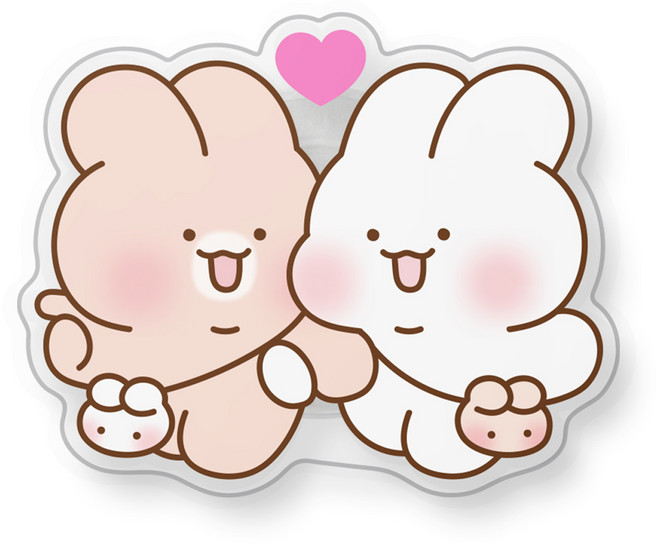 슈야토야 커플일상 아크릴 스마트톡 데이뚜, 1개, 혼합색상