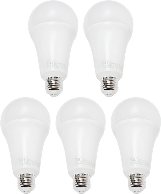 번개표 LED 전구 14W, 주광색, 5개