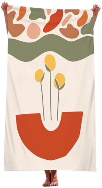 언헤브 바캉스 비치타월 90 x 180 cm, 18화분, 1개