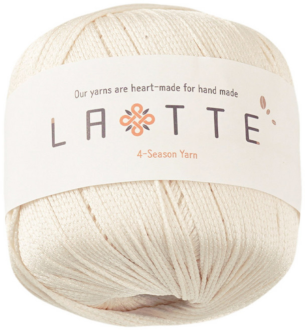 실바람섬유 라떼 뜨개실, 10 아이보리, 1개