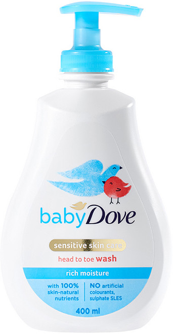 베이비도브 유아용 바디워시 리치모이스처 베이비향, 400ml, 1개