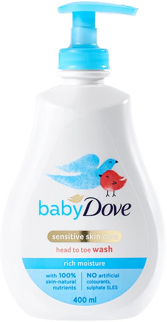 베이비도브 유아용 바디워시 리치모이스처 베이비향, 400ml, 1개 - 쿠팡