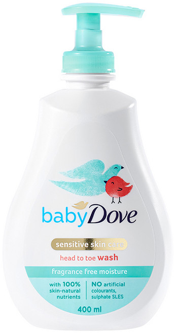 베이비도브 유아용 바디워시 프래그런스 프리, 400ml, 1개