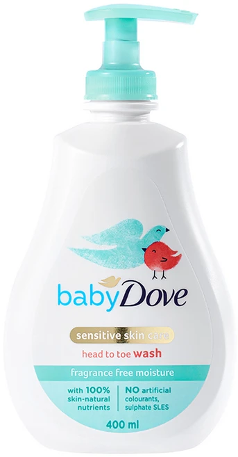 베이비도브 유아용 바디워시 프래그런스 프리, 400ml, 1개 - 쿠팡