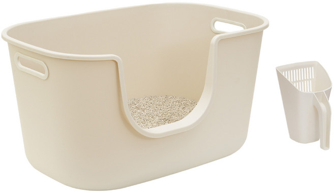 퓨어네이쳐 고양이 화장실, 아이보리, 1개