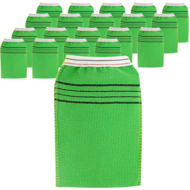 리온하임 때밀기 빅사이즈 강력한 이태리 때타올 고무밴딩 때지우개, 그린, 1개입, 20개